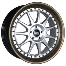 BOLA B4 18x8.0 SILVER MATT BRONZE LIP